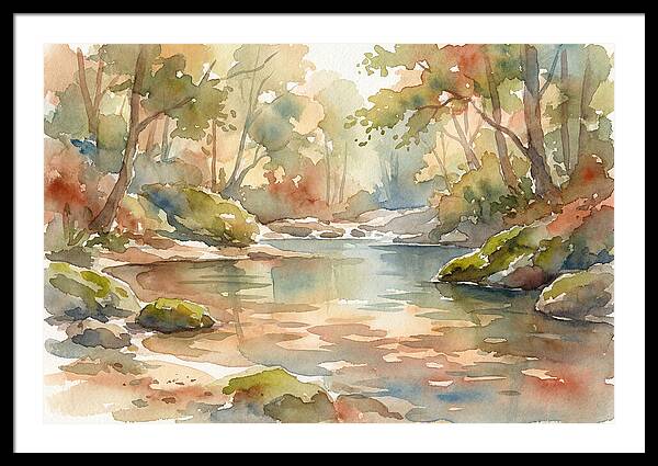 Swimming Hole In Forest