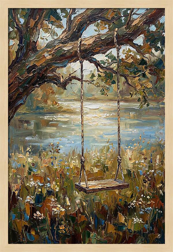 Swinging Serenity Beneath The Tree