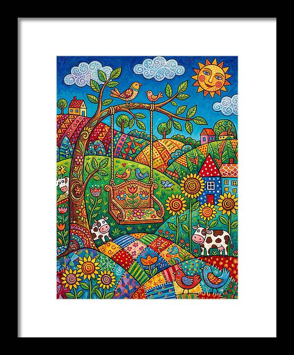 Swinging Through A Colorful Landscape