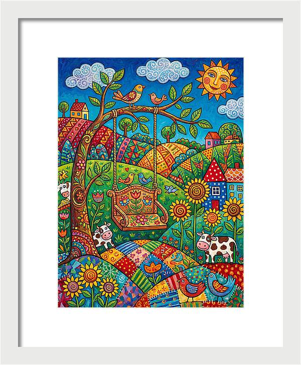 Swinging Through A Colorful Landscape