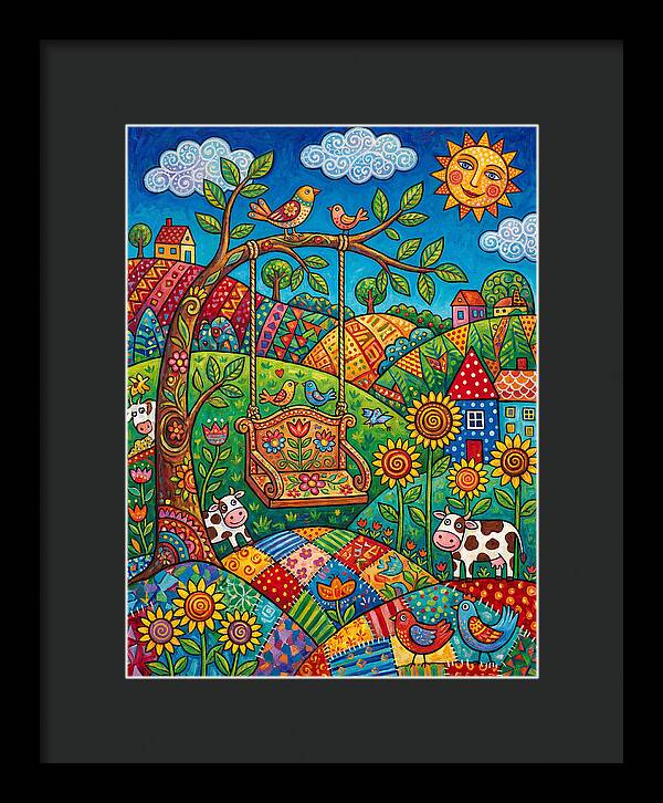 Swinging Through A Colorful Landscape