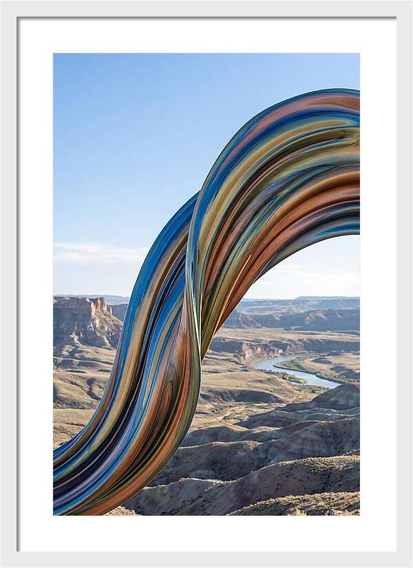 Swirl Of Metallic Paint