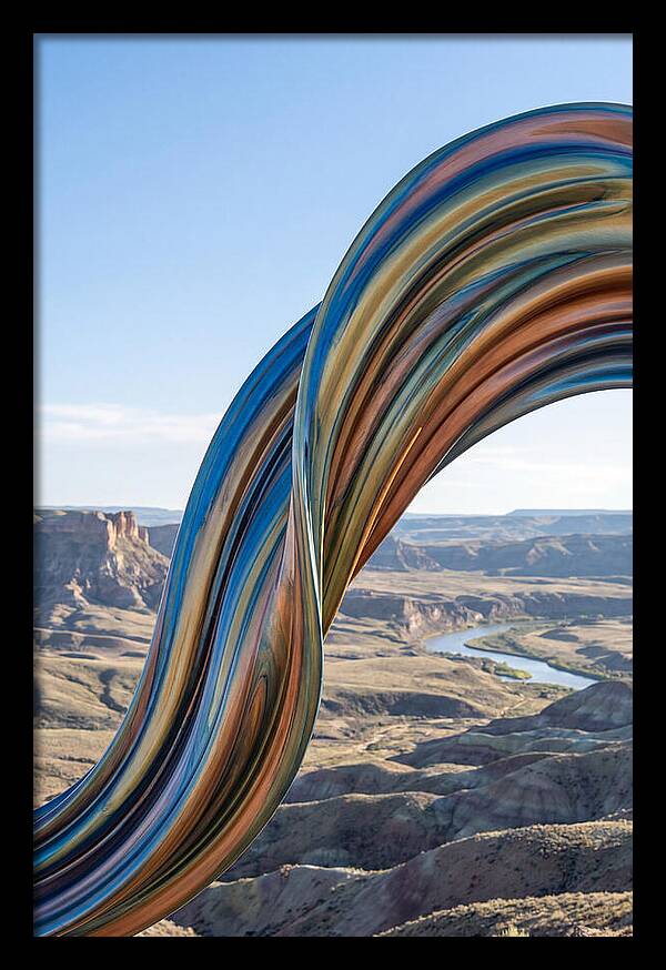 Swirl Of Metallic Paint