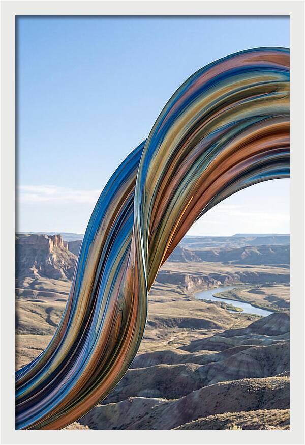 Swirl Of Metallic Paint