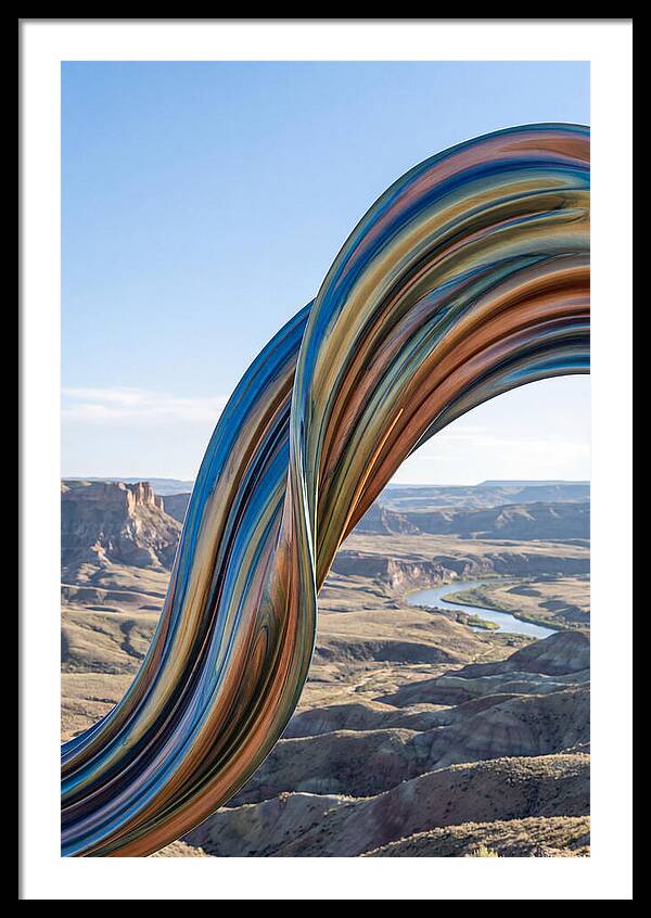 Swirl Of Metallic Paint