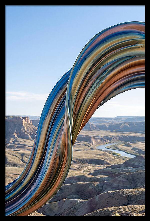 Swirl Of Metallic Paint