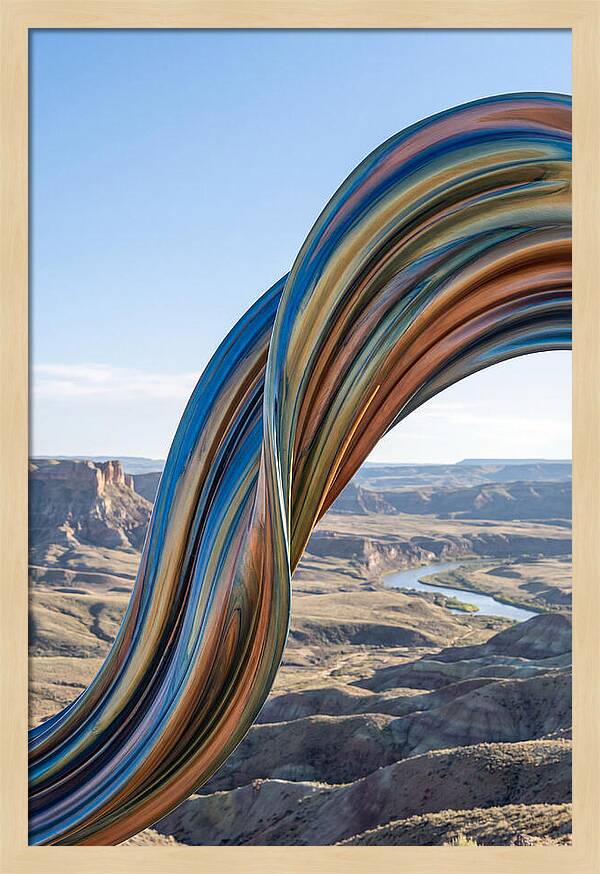 Swirl Of Metallic Paint