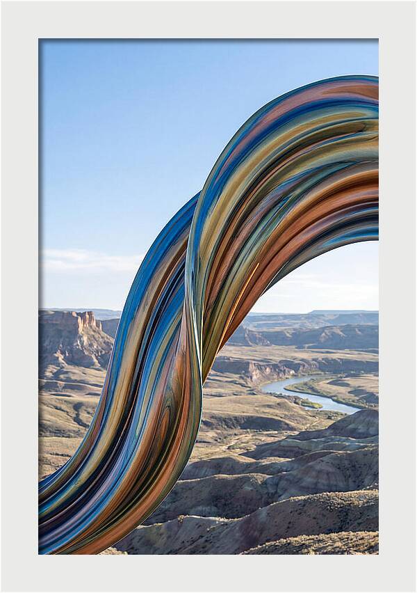 Swirl Of Metallic Paint