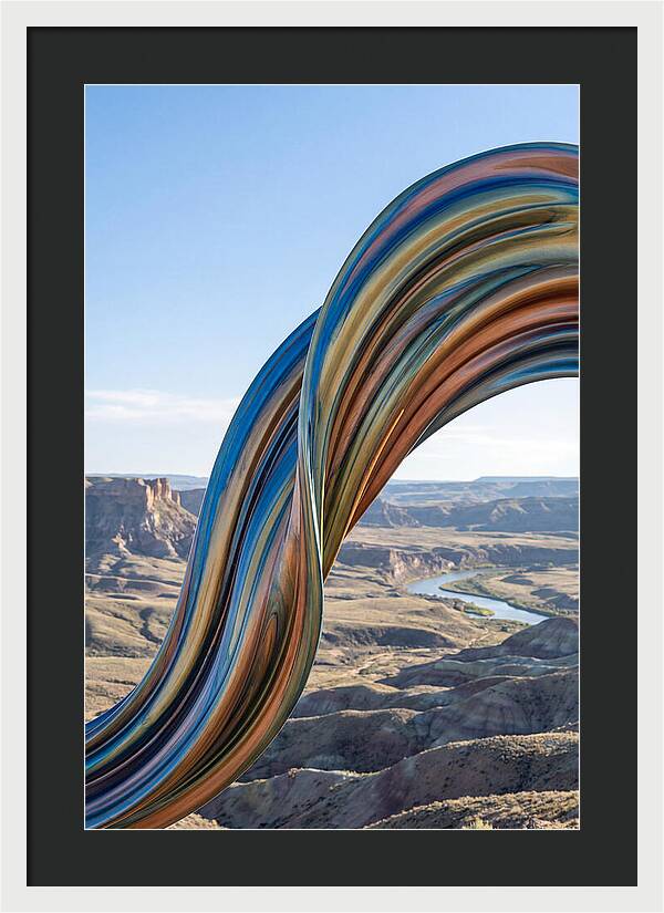 Swirl Of Metallic Paint