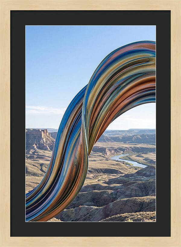 Swirl Of Metallic Paint