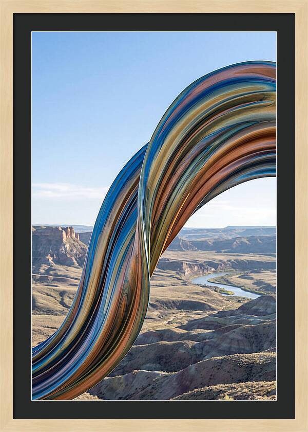 Swirl Of Metallic Paint