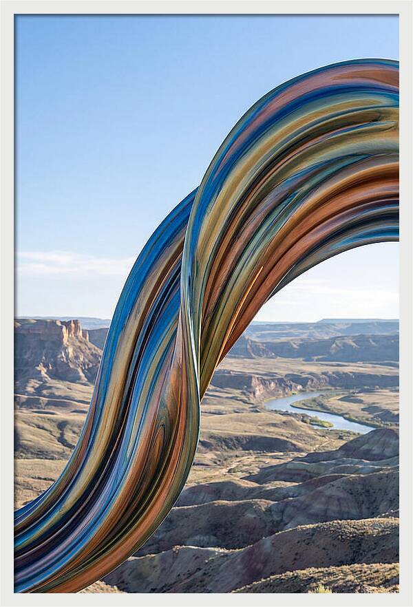 Swirl Of Metallic Paint