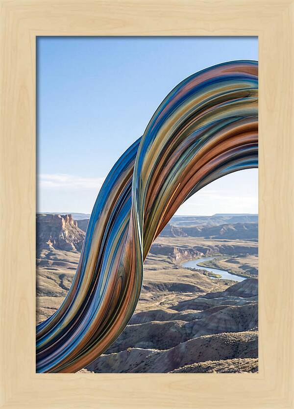 Swirl Of Metallic Paint