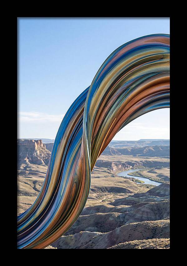 Swirl Of Metallic Paint