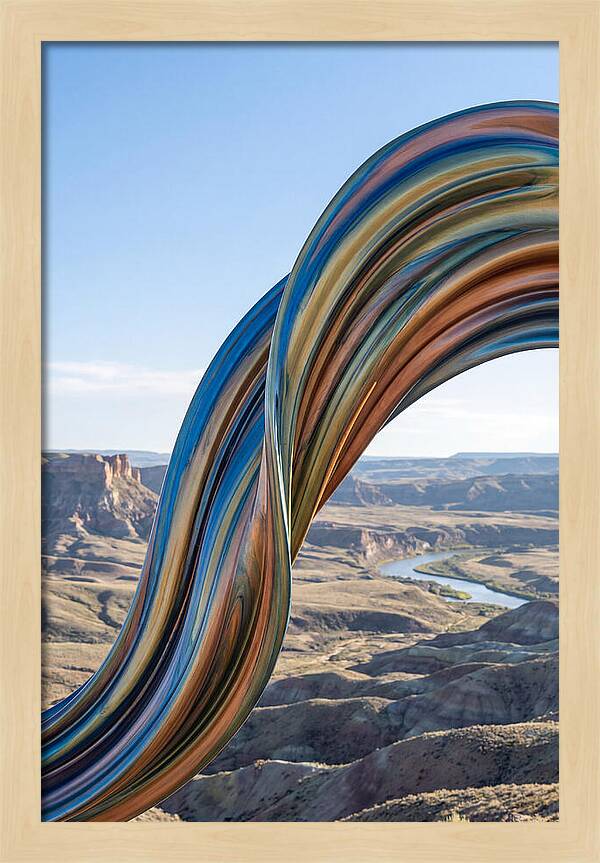 Swirl Of Metallic Paint