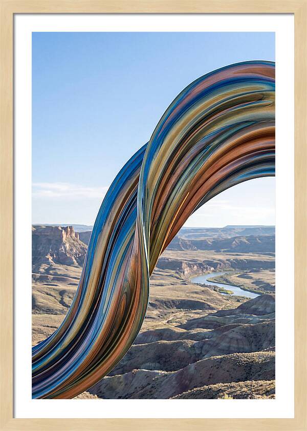 Swirl Of Metallic Paint