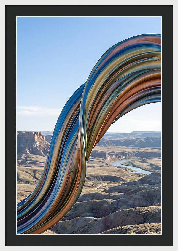 Swirl Of Metallic Paint