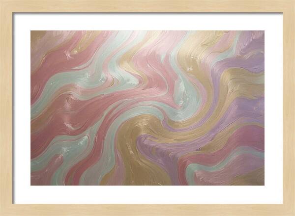 Swirl Of Metallic Paint