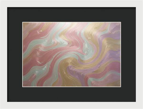 Swirl Of Metallic Paint