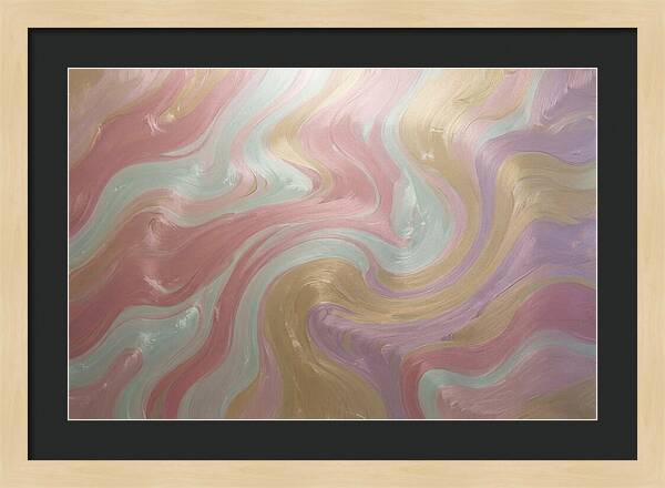 Swirl Of Metallic Paint