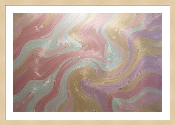 Swirl Of Metallic Paint