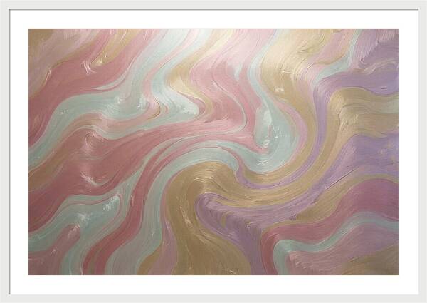 Swirl Of Metallic Paint