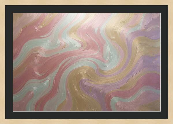 Swirl Of Metallic Paint