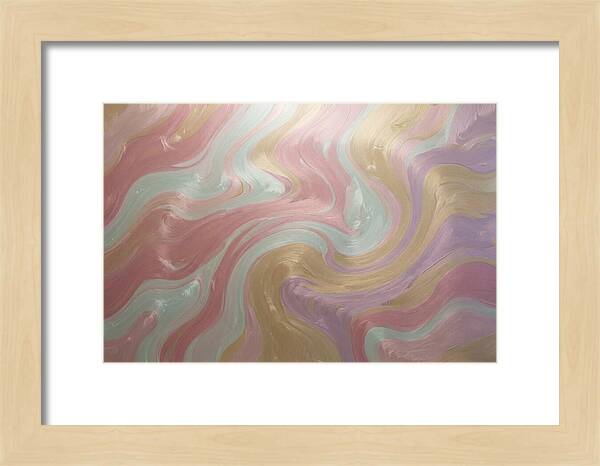 Swirl Of Metallic Paint