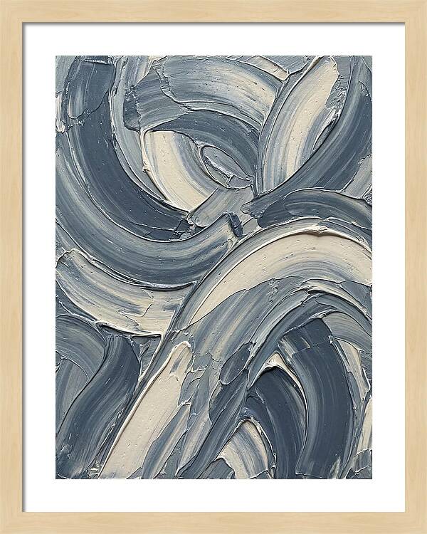 Swirling Waves In Blue