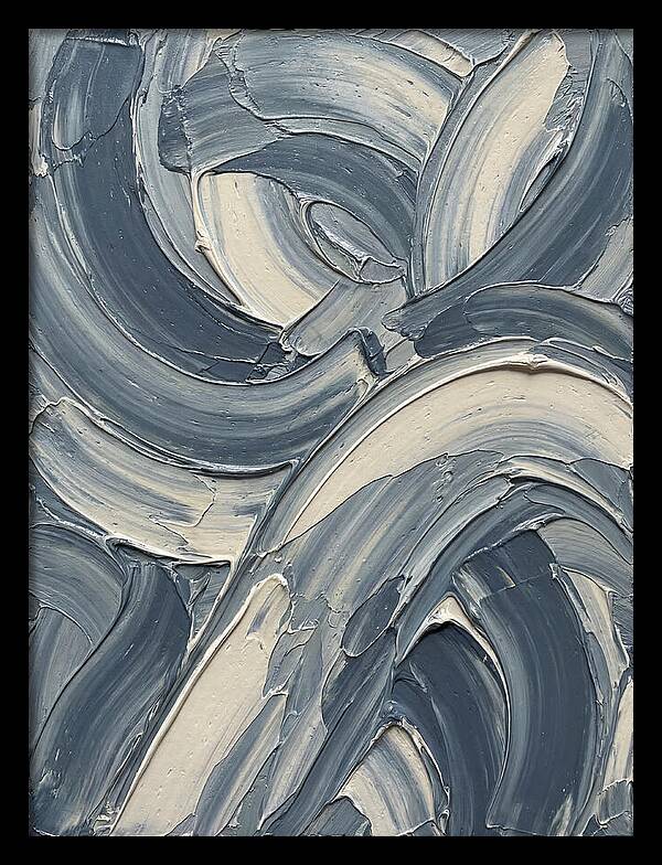 Swirling Waves In Blue