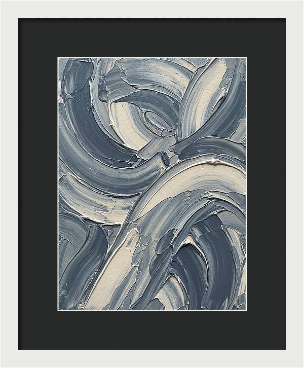 Swirling Waves In Blue