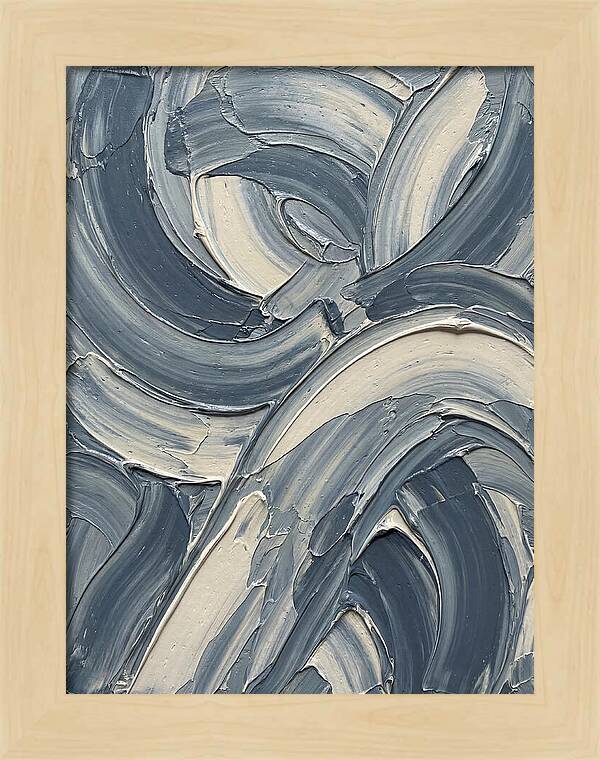Swirling Waves In Blue