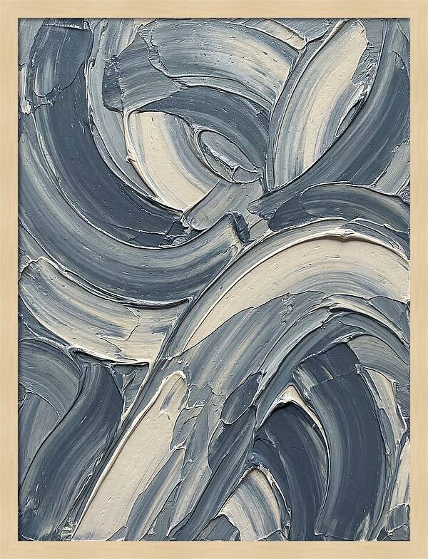 Swirling Waves In Blue