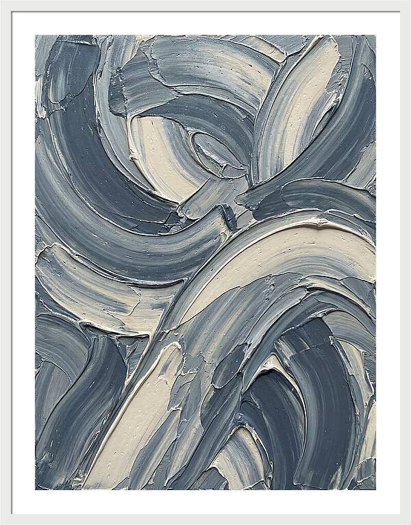Swirling Waves In Blue