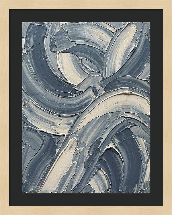 Swirling Waves In Blue