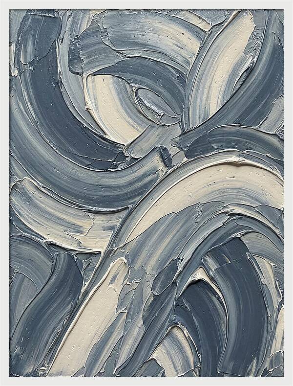 Swirling Waves In Blue