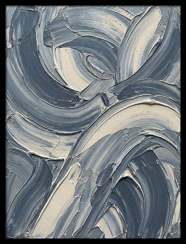 Swirling Waves In Blue