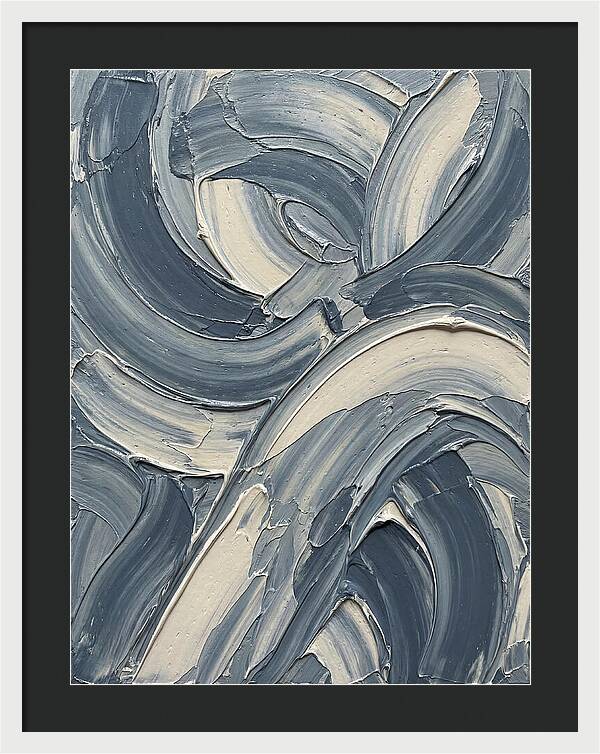 Swirling Waves In Blue