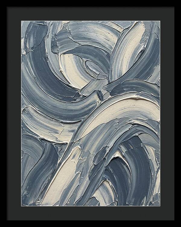 Swirling Waves In Blue