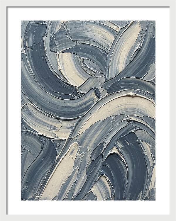 Swirling Waves In Blue