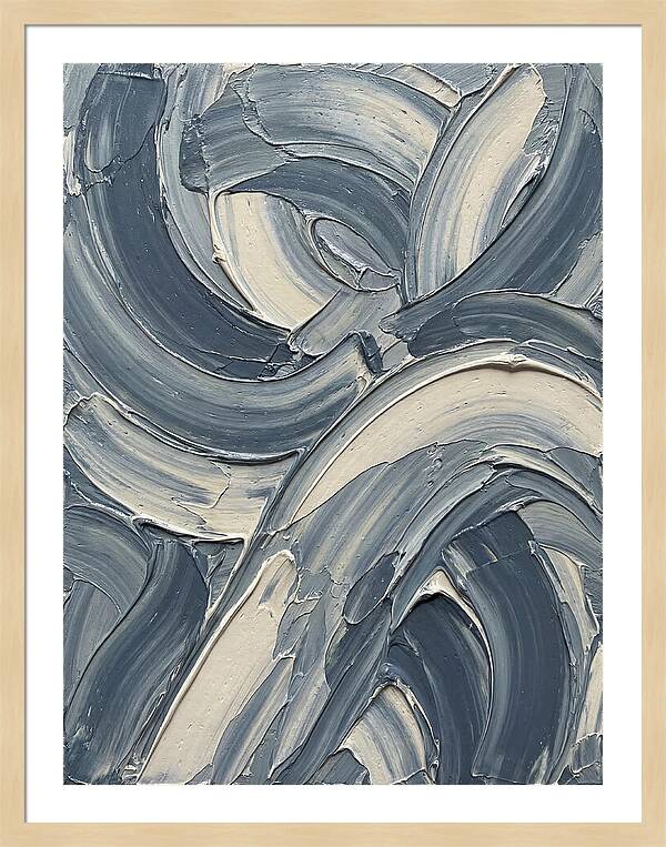 Swirling Waves In Blue
