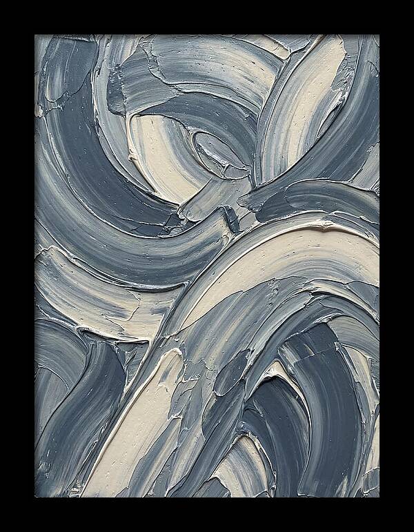 Swirling Waves In Blue