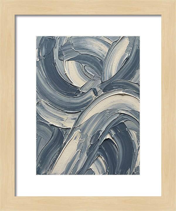 Swirling Waves In Blue
