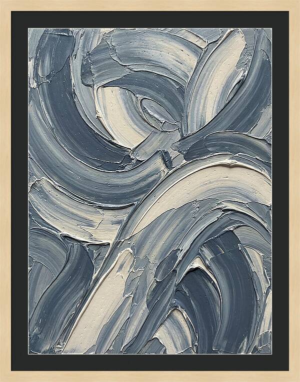Swirling Waves In Blue