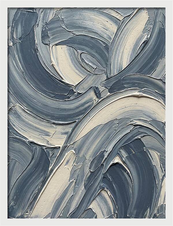 Swirling Waves In Blue