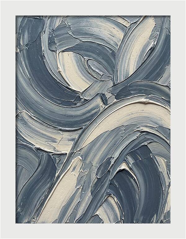Swirling Waves In Blue