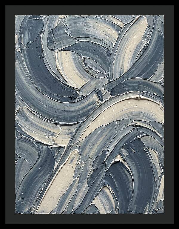Swirling Waves In Blue