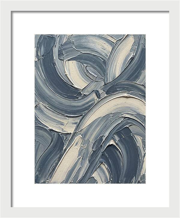 Swirling Waves In Blue