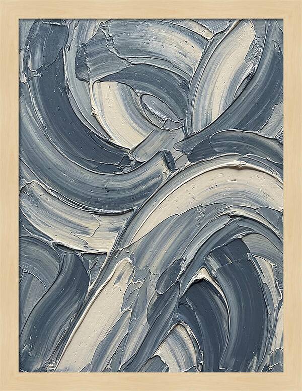 Swirling Waves In Blue