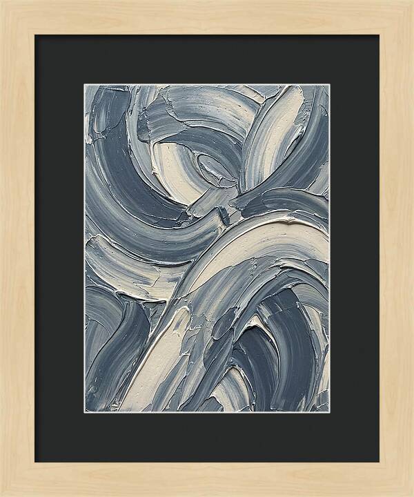 Swirling Waves In Blue